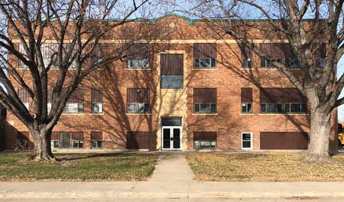 Abandoned school in Orchard, Neb. 