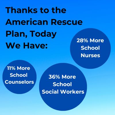 Thanks to ARP, we have more nurses, counselors and social workers