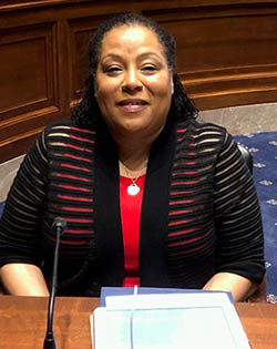 NEA member before testimony on Capitol Hill in 2019