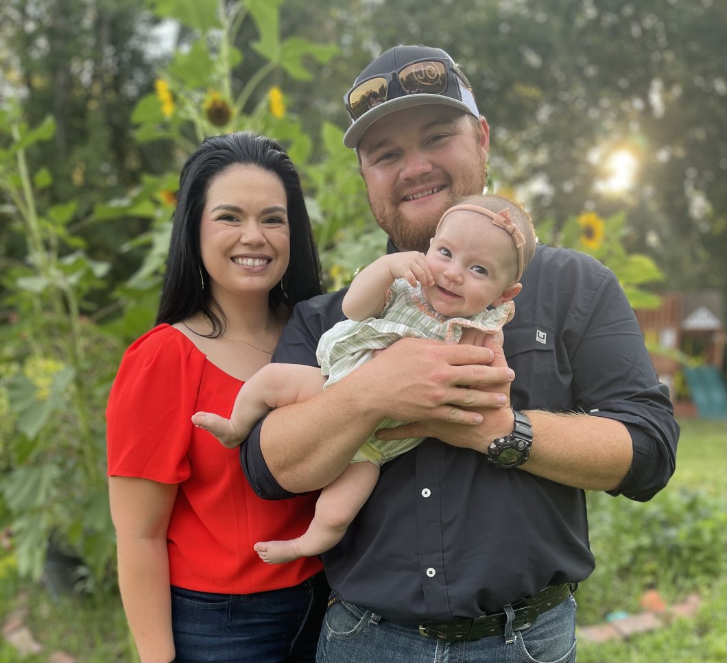 Photo of Lindsey, Jared and baby Rogers