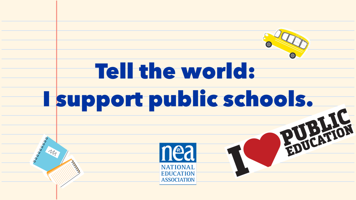 Pledge your support for public schools NEA