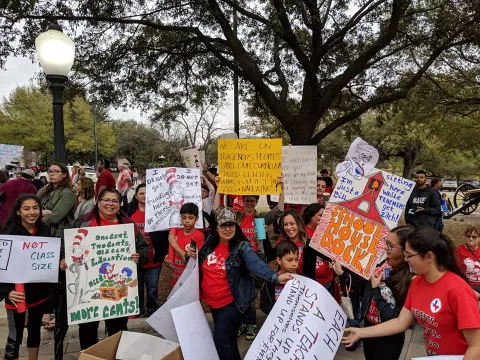 Protesting in Texas