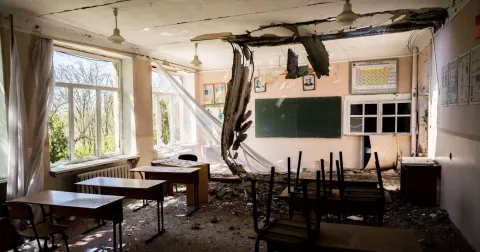 classroom in Ukraine