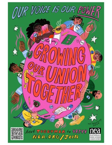 Our voice is our power, let's grow our union together! Download our poster and text TOGETHER to 48744.