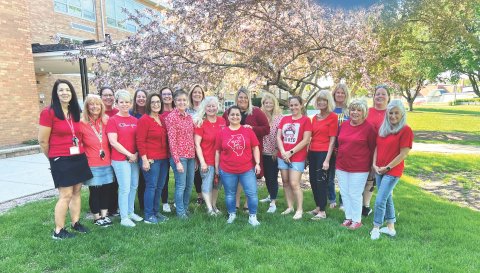 Members of Illinois' Crystal Lake Association of Support Staff 