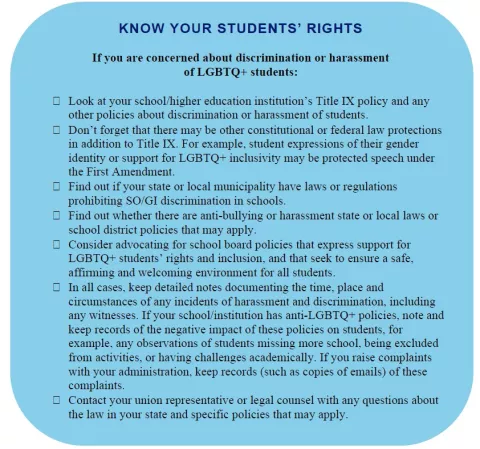 LGBTQ Student Rights